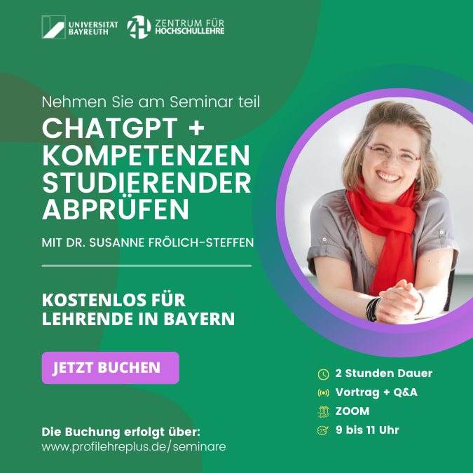 15.2.23: wie leiten wir unsere Studierenden an, ChatGPT verantwortungsvoll zu nutzen? Wie müssen oder können bestehende Prüfungsformate an diese technische Innovation angepasst werden? Wie lässt sich weiterhin sicherstellen, dass Studierende erlernen