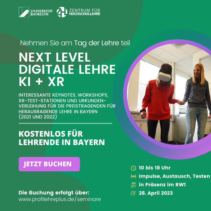 28.4.23: Wenn ChatGPT Texte für Studierende schreibt, welche Form von Eigenständigkeit/Wissenschaftlichkeit ist das dann? -> dieses Thema wollen wir u.a. in dem "Tag der Lehre - next level digitale Lehre - KI und XR" am 28.4. im Foyer des RW1 adressi