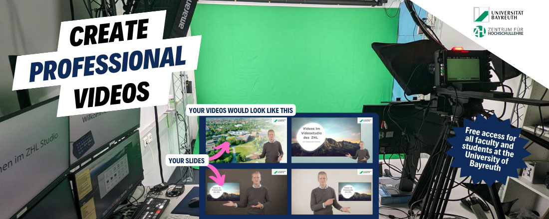ZHL University of Bayreuth | Video Production 2025 Professional equipment. Expert support. Digital quality
