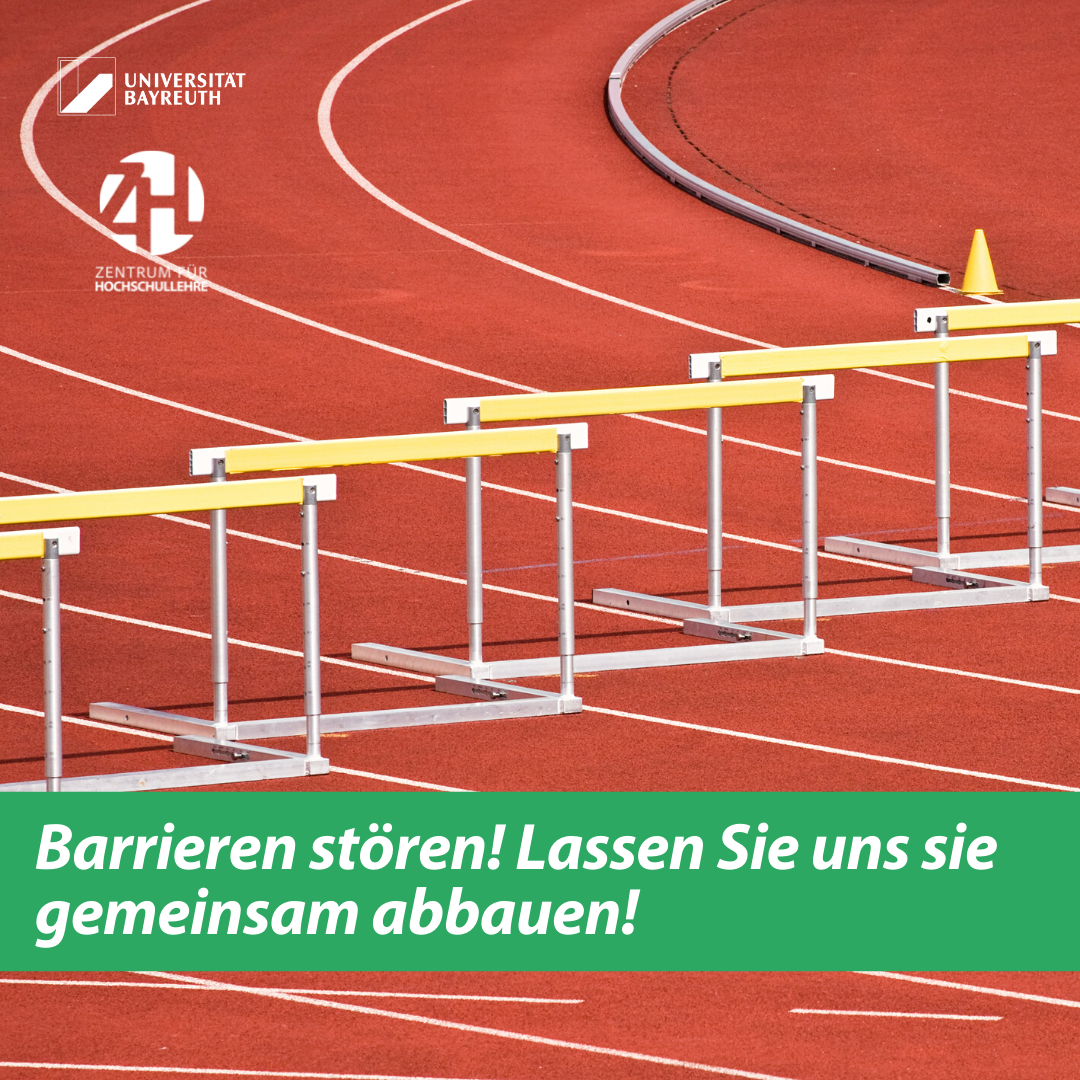 Barrieren stören - lassen Sie sie uns gemeinsam abbauen