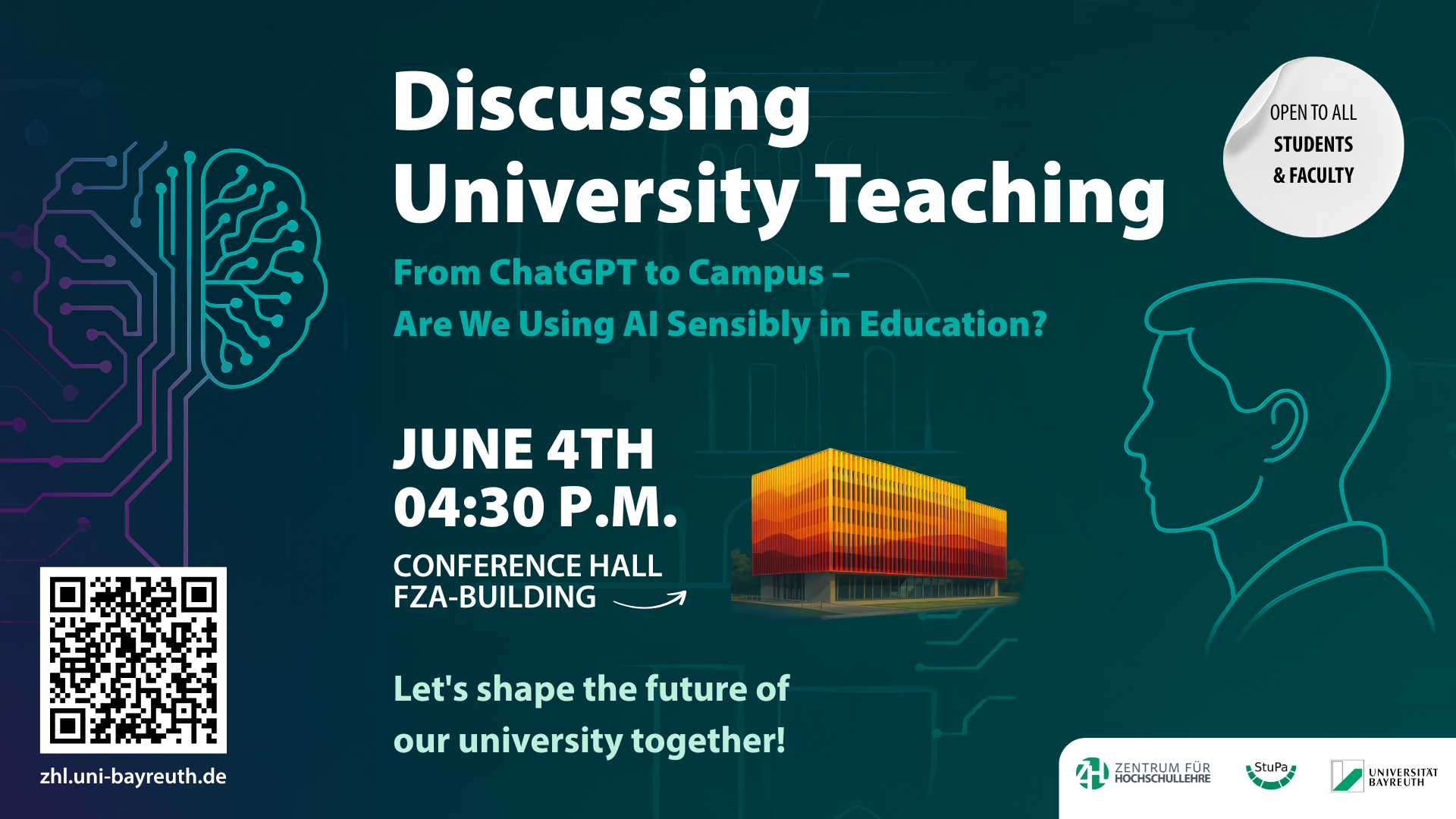 Discuss with us university teaching at the Hochschullehre im Gespräche meeting on june 4th